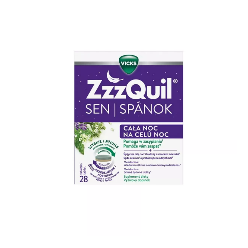 ZzzQuil | Sen Cała Noc | 28 tabletek 
