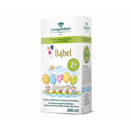  Bąbel | Płyn do kąpieli na zatkany nosek dla dzieci | 200 ml 