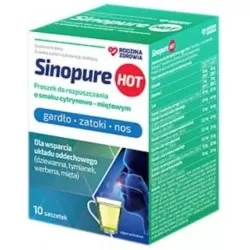 Rodzina Zdrowia | Sinopure Hot o smaku cytrynowym | 10 saszetek