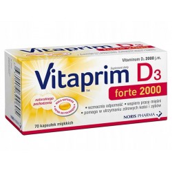 Vitaprim D3 forte 2000, 70 kapsułek