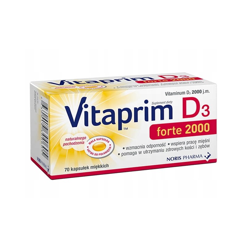 Vitaprim D3 forte 2000, 70 kapsułek 