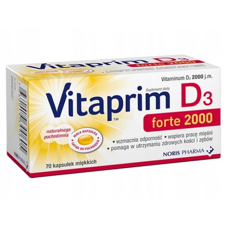 Vitaprim D3 forte 2000, 70 kapsułek