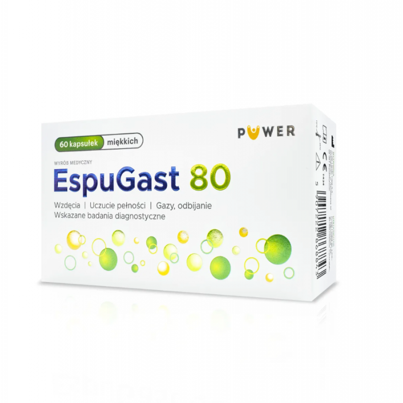 EspuGast 80 | Wyrób medyczny | 60 kapsułek miękkich 