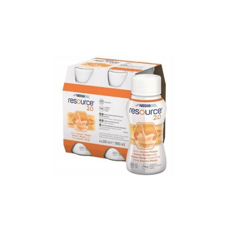 Resource 2.0 | Preparat odżywczy o smaku ananas mango | 4 x 200 ml 