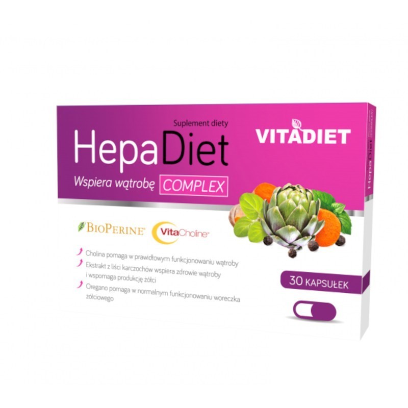 HepaDiet Complex | Suplement diety | 30 kapsułek twardych 