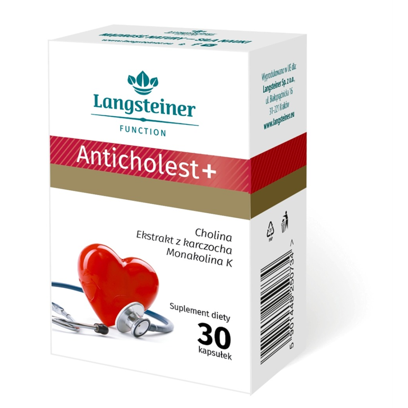 Langsteiner | Anticholest + | 30 kapsułek 