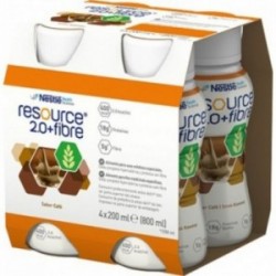 Resource 2.0 + Fibre | Preparat odżywczy o smaku kawowym | 4 x 200 ml