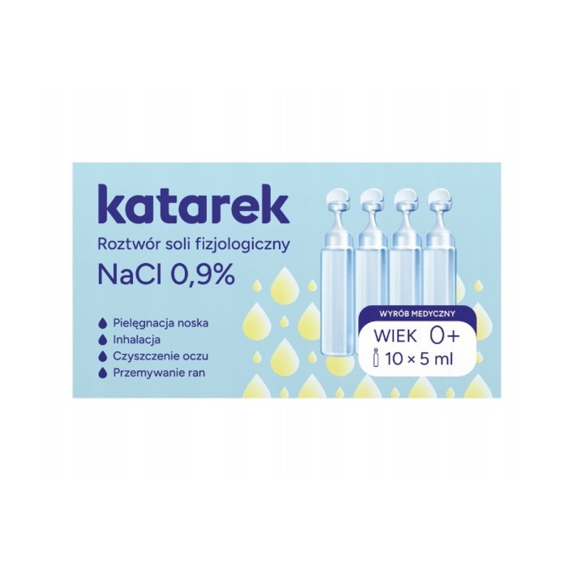 Katarek | Roztwór soli fizjologiczny | 10 ampułek 