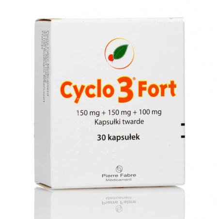 Cyclo 3 fort 150 mg + 150 mg + 100 mg, 30 kapsułek
