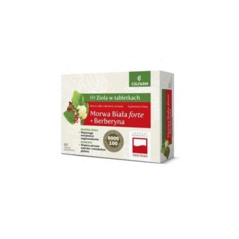 Morwa biała forte + berberyna, 60 tabletek 