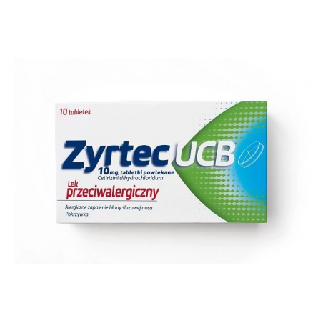  Zyrtec UCB, 10 tabletek 