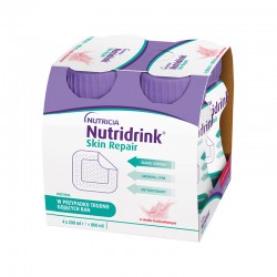 Nutridrink Skin Repair o smaku truskawkowym, 4 butelki po 200 ml