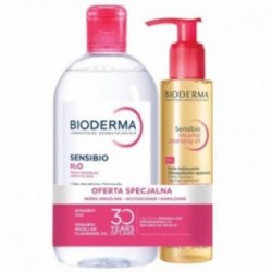 Bioderma | Zestaw Sensibio H2O 500ml + Sensibio Micellar cleansing oil 150ml