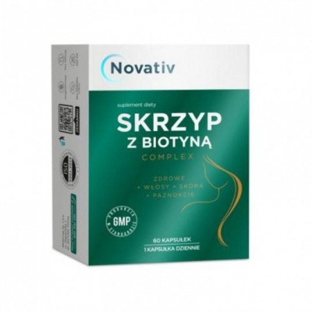  Novativ | Skrzyp z biotyną Complex | Suplement diety | 60 kapsułek 