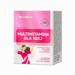 Novativ | Multiwitamina dla niej | Suplement diety | 60 tabletek powlekanych