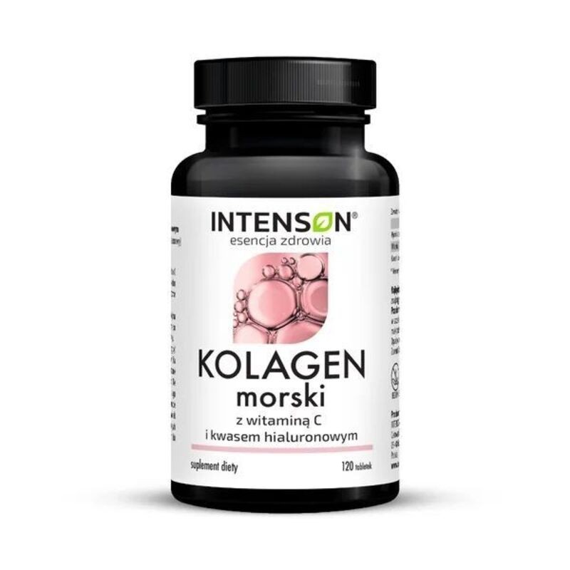 Intenson? | Kolagen morski z witaminą C i kwasem hialuronowym | 120 tabletek 