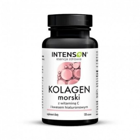 Intenson? | Kolagen morski z witaminą C i kwasem hialuronowym | 120 tabletek