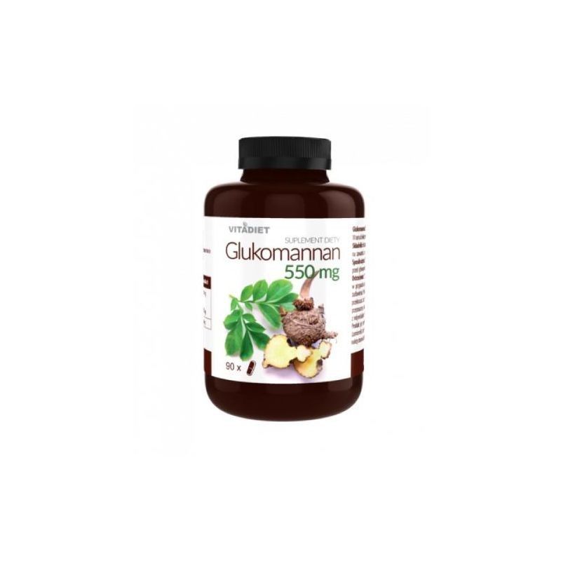 Glukomannan 550 mg | 90 kapsułek 