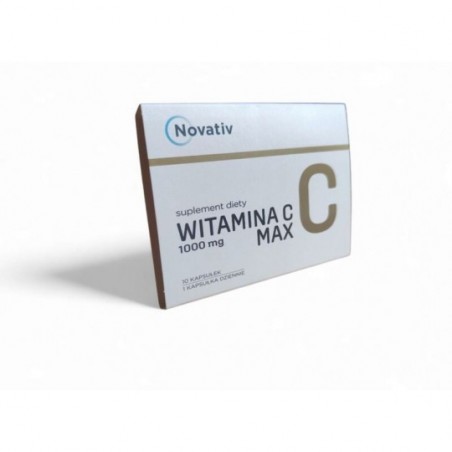  Novativ | Witamina C MAX 1000 mg | Suplement diety | 10 kapsułek 