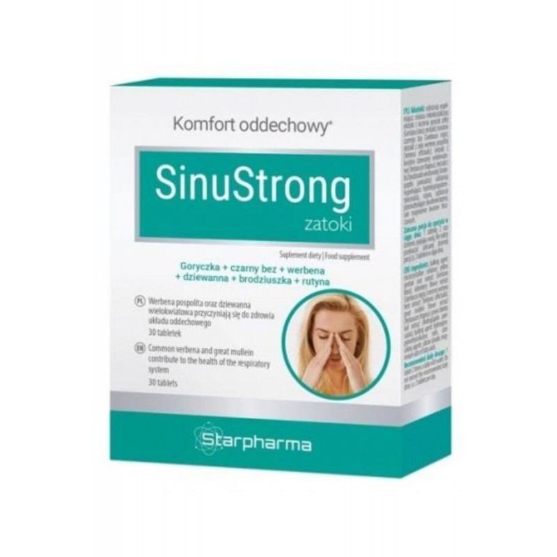 SinuStrong zatoki | Suplement diety | 30 tabletek 