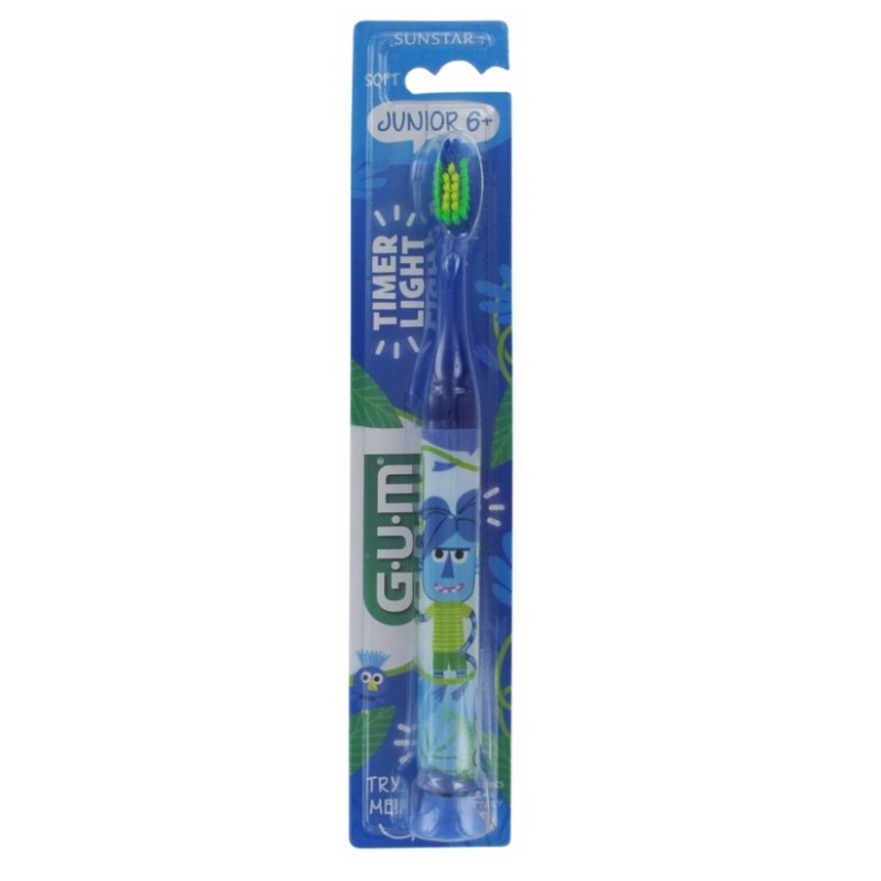 Sunstar GUM szczoteczka do zębów monster light-up miękka, 1 sztuka 