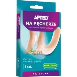 Apteo na pęcherze plastry małe hydrokoloidowe, 6 sztuk