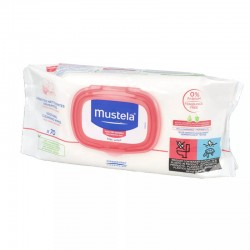 Mustela łagodzące chusteczki oczyszczające 70 sztuk