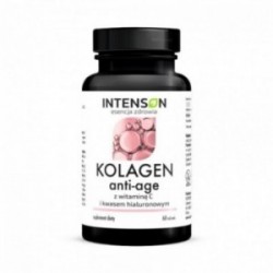 Intenson | Kolagen anti-age z witaminą C i kwasem hialuronowym | 60 tabletek
