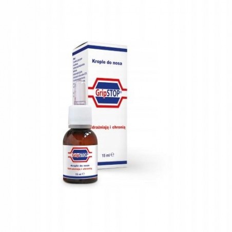  GRIP STOP krople ochronne do nosa 15 ml | KRÓTKA DATA: 2025.09.30 
