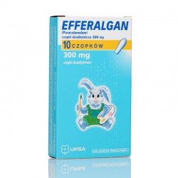 Efferalgan 300 mg, 10 czopków