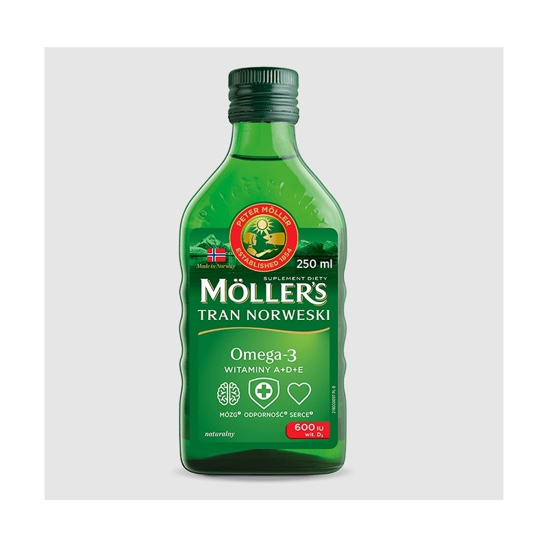 Moller's Tran norweski naturalny płyn 250 ml 