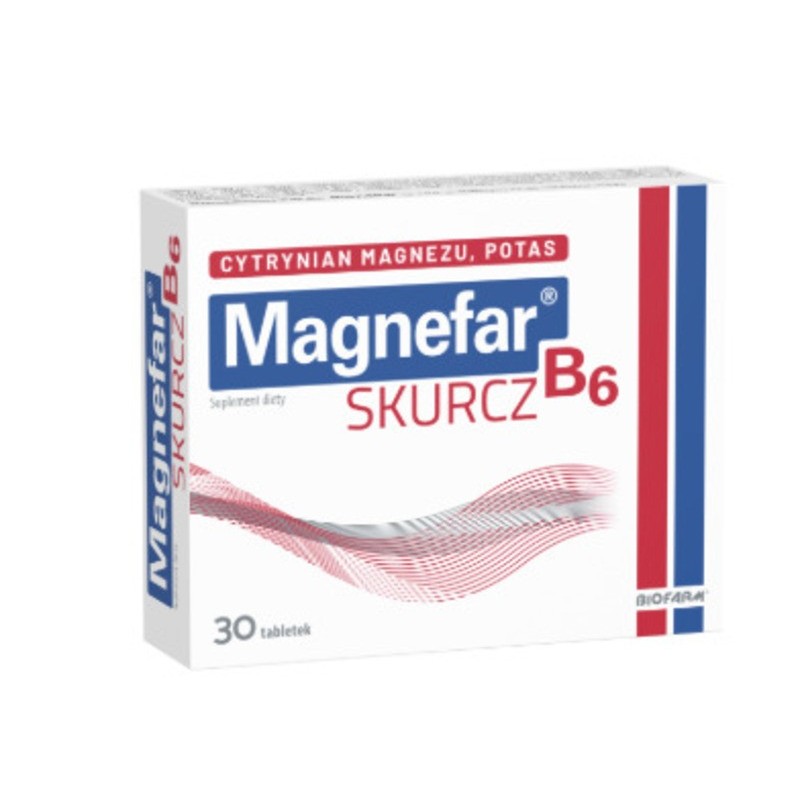 Magnefar? B6 Skurcz | 30 tabletek powlekanych 