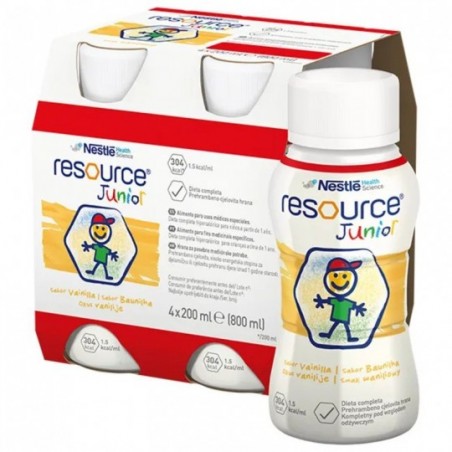 Resource Junior Płyn smak waniliowy| 4 x 200ml