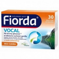 Fiorda? Vocal | 30 pastylek do ssania o smaku pomarańczy