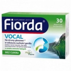 Fiorda? Vocal | 30 pastylek do ssania o smaku owoców leśnych