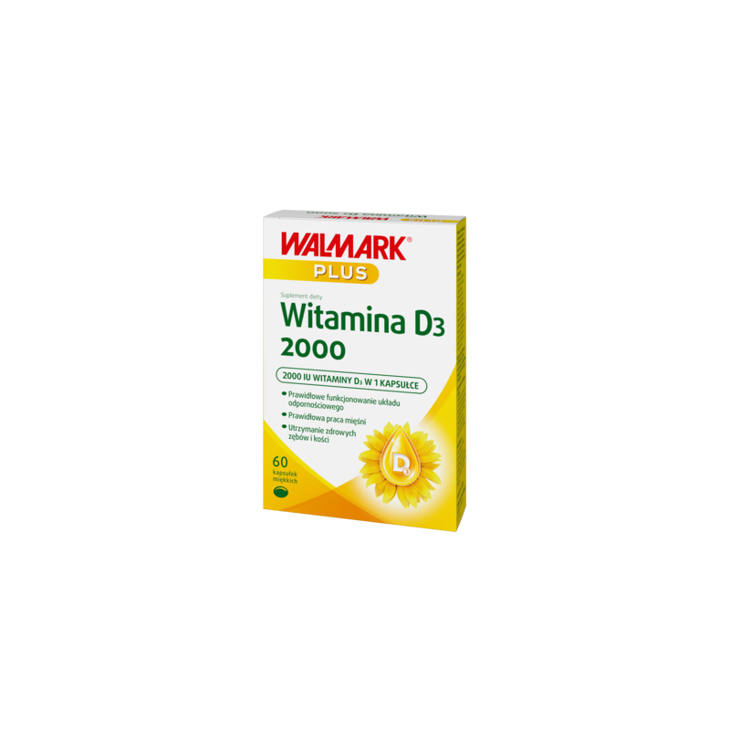 Witamina D3 2000 Walmark Plus, 60 kapsułek 