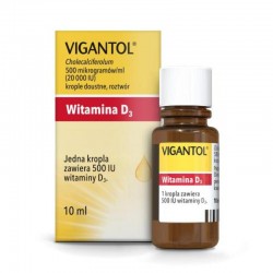 Vigantol krople doustne 0,5 mg/ml (20000 IU/ml), 10 ml