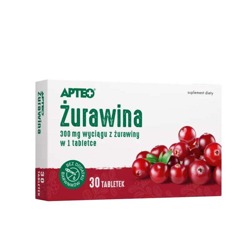 Żurawina Apteo, 30 tabletek 