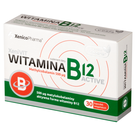  Witamina B12 Active, 30 kapsułek 