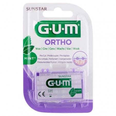 Sunstar GUM wosk ortodontyczny miętowy, 1 sztuka