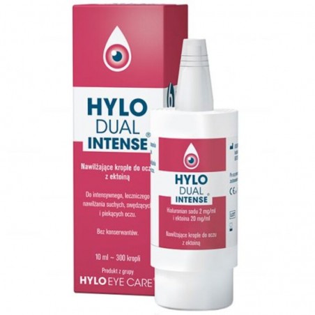 Hylo Dual Intense nawilżające krople do oczu z ektoiną 10 ml