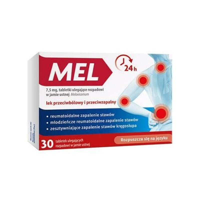 Mel 30 tabletek ulegających rozpadowi w jamie ustnej 