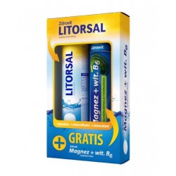 Zdrovit Litorsal + Zdrovit Magnez+B6, 24 tabletki musujące + 24 tabletki musujące