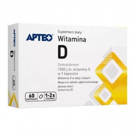 APTEO® WITAMINA D 1000 j.m. | 60 kapsułek