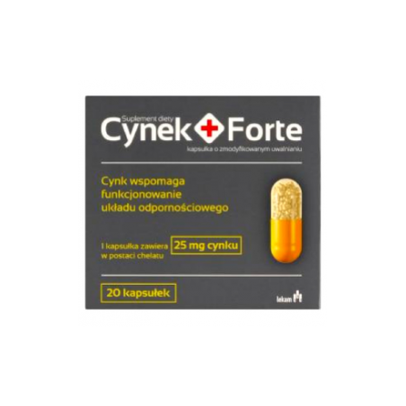  Cynek + Forte, 25 mg, 60 kapsułek o przedłużonym uwalnianiu 
