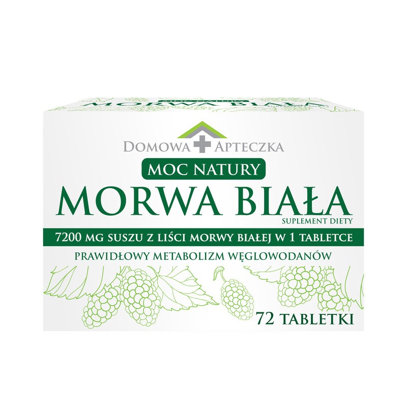 Domowa Apteczka | Moc Natury Morwa Biała | 72 tabletki 