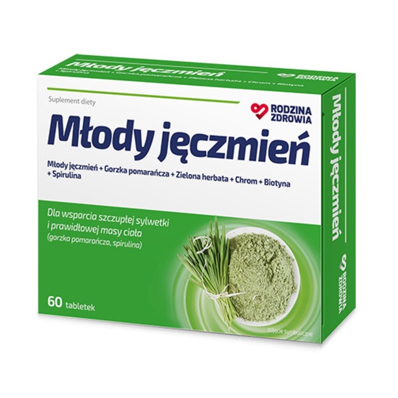 Rodzina Zdrowia | Młody Jęczmień | 60 tabletek 