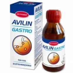 AVILIN Gastro płyn leczący nadżerki i owrzodzenia w przełyku i żołądku | 110ml