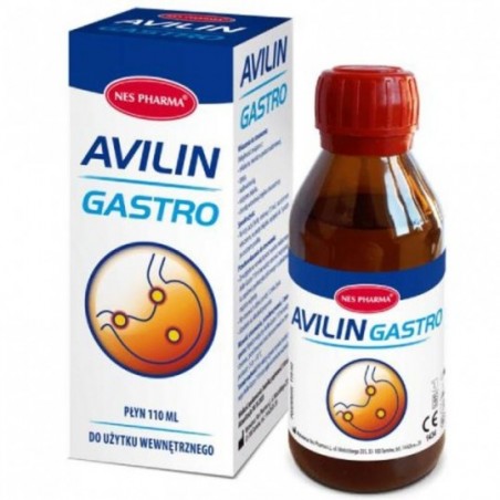 AVILIN Gastro płyn leczący nadżerki i owrzodzenia w przełyku i żołądku | 110ml