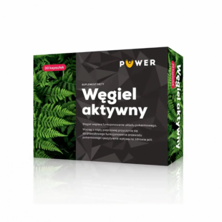 Węgiel aktywny | Suplement diety | 30 kapsułek